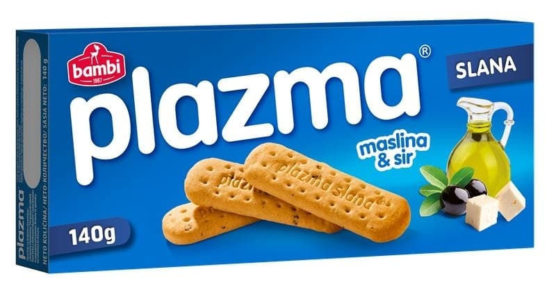 Keks Sir i crna maslina Plazma 140g-slika