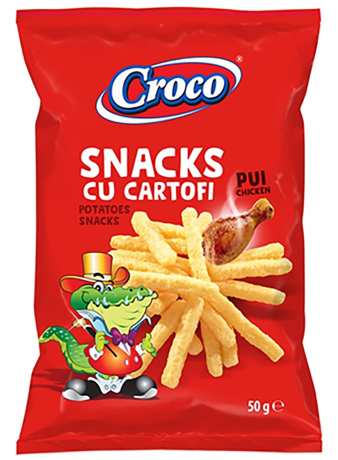 CROCO SNACKS POTATO PILETINA 50g-slika