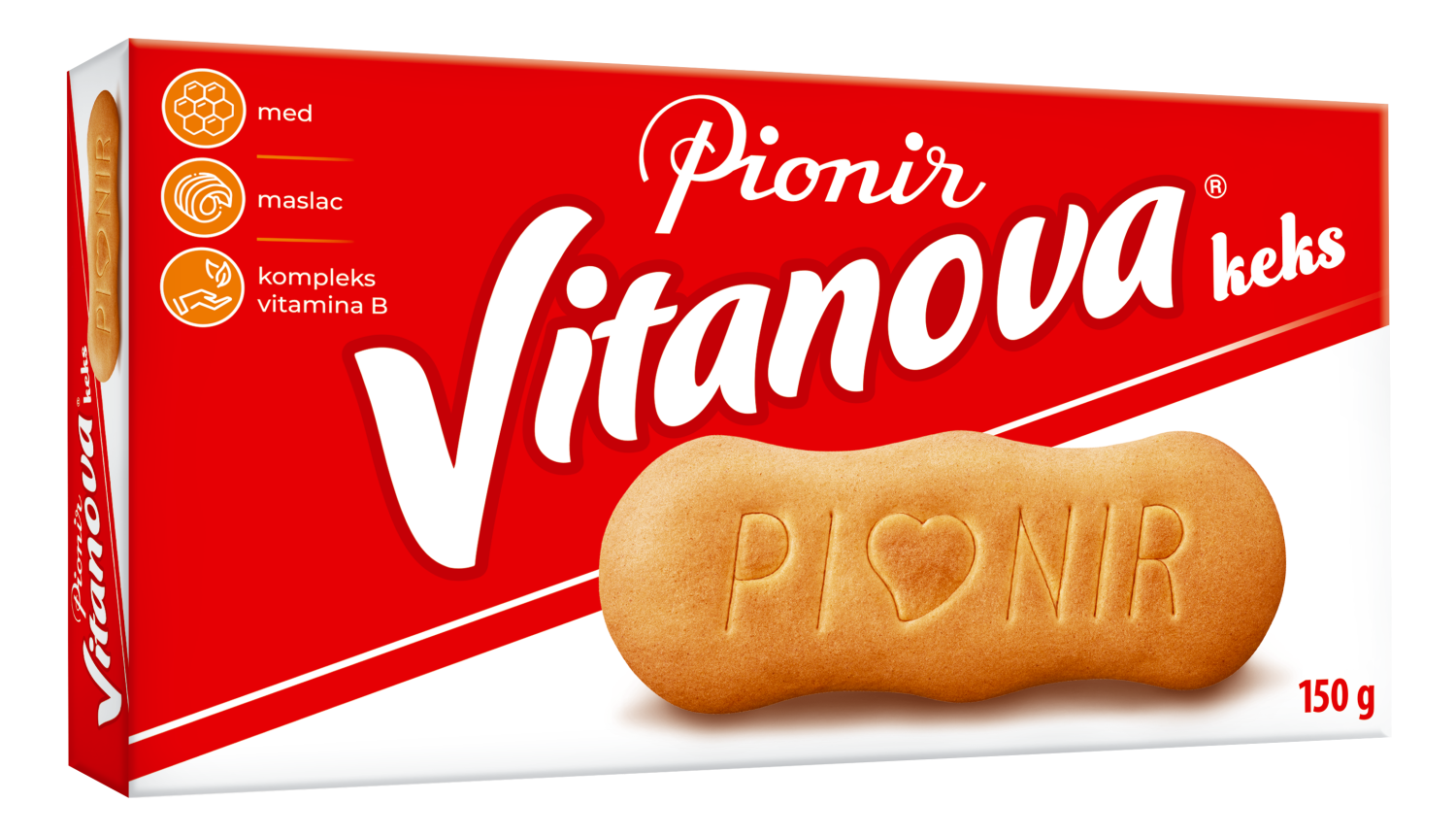 Keks Vitanova Pionir 150g-slika