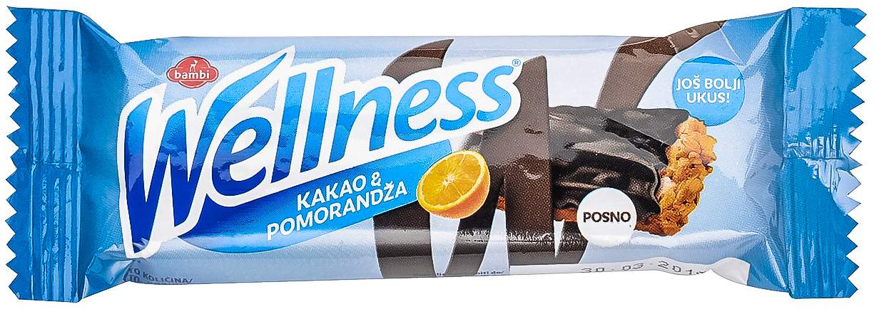 DESERT WELLNESS 30G ŽITARICE CRNA ČOKOLADA POMORANDŽA-slika