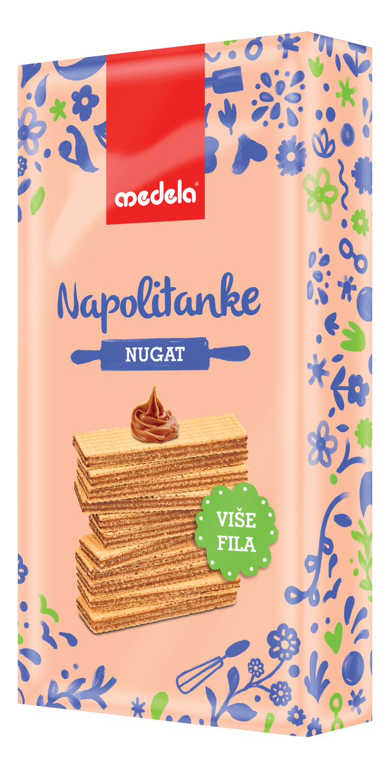 Napolitanka Nugat Medela 400g-slika