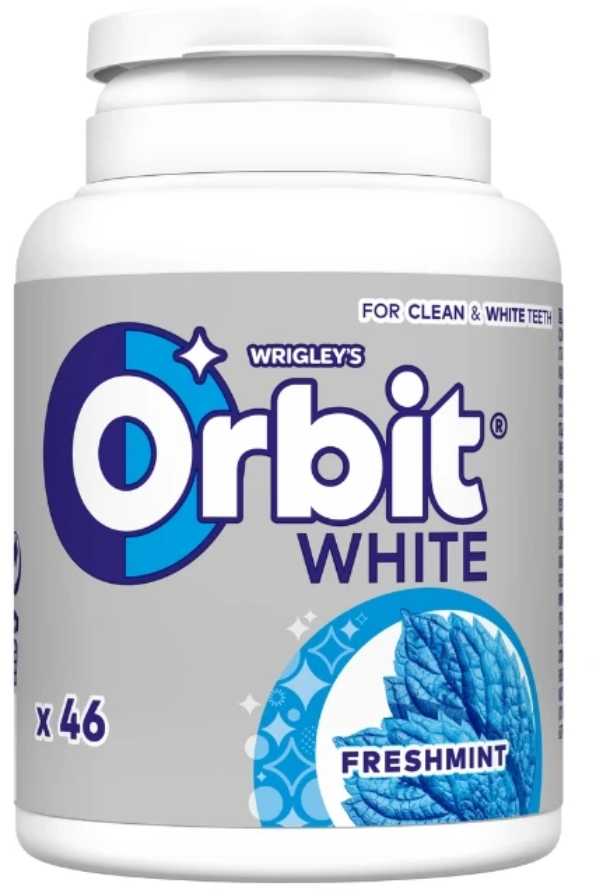 Zvake White Freshmint bottle Orbit 64g-slika