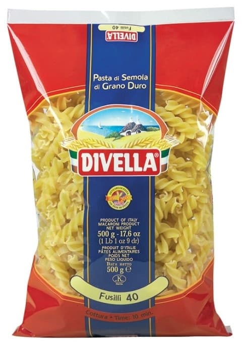 Testenina Fusilli 40 Divella 500g-slika