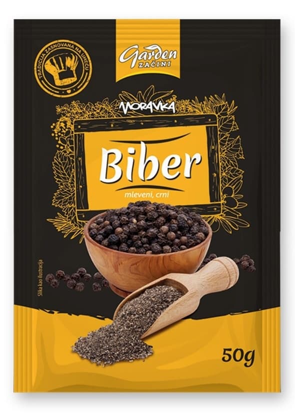 BIBER MLEVENI 50G MORAVKA-slika