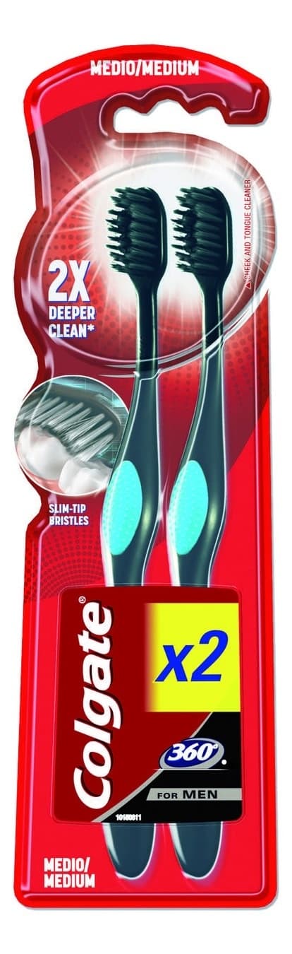 Cetkica za zube Colgate 360 black 2 pack-slika