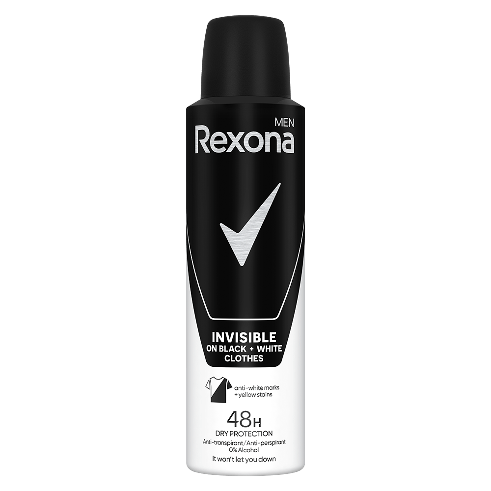Dezodorans Rexona Invisible B&W 150ml-slika