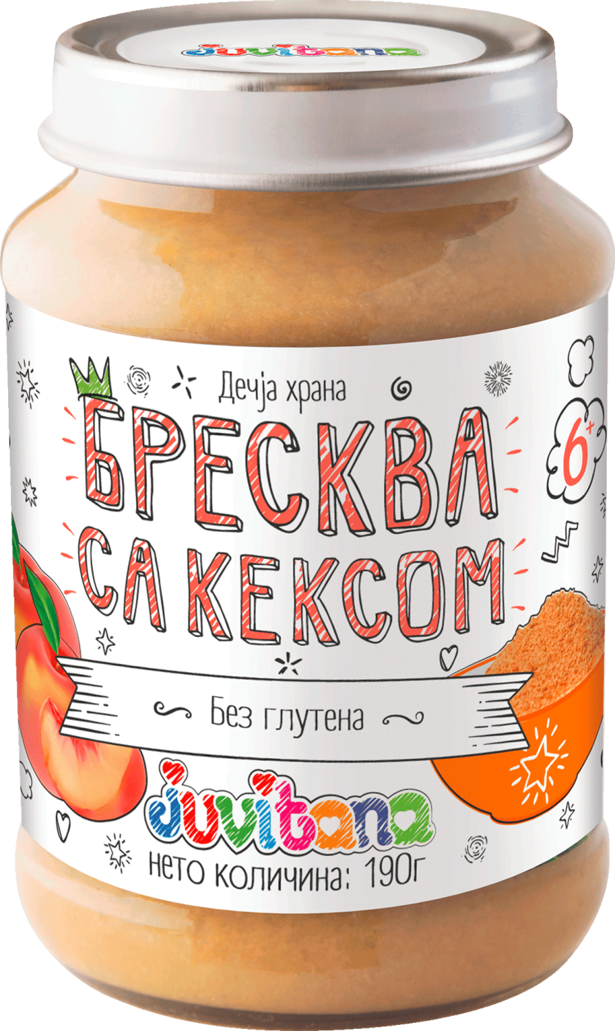 KAŠICA BRESKVA I KEKS 190G SL-slika