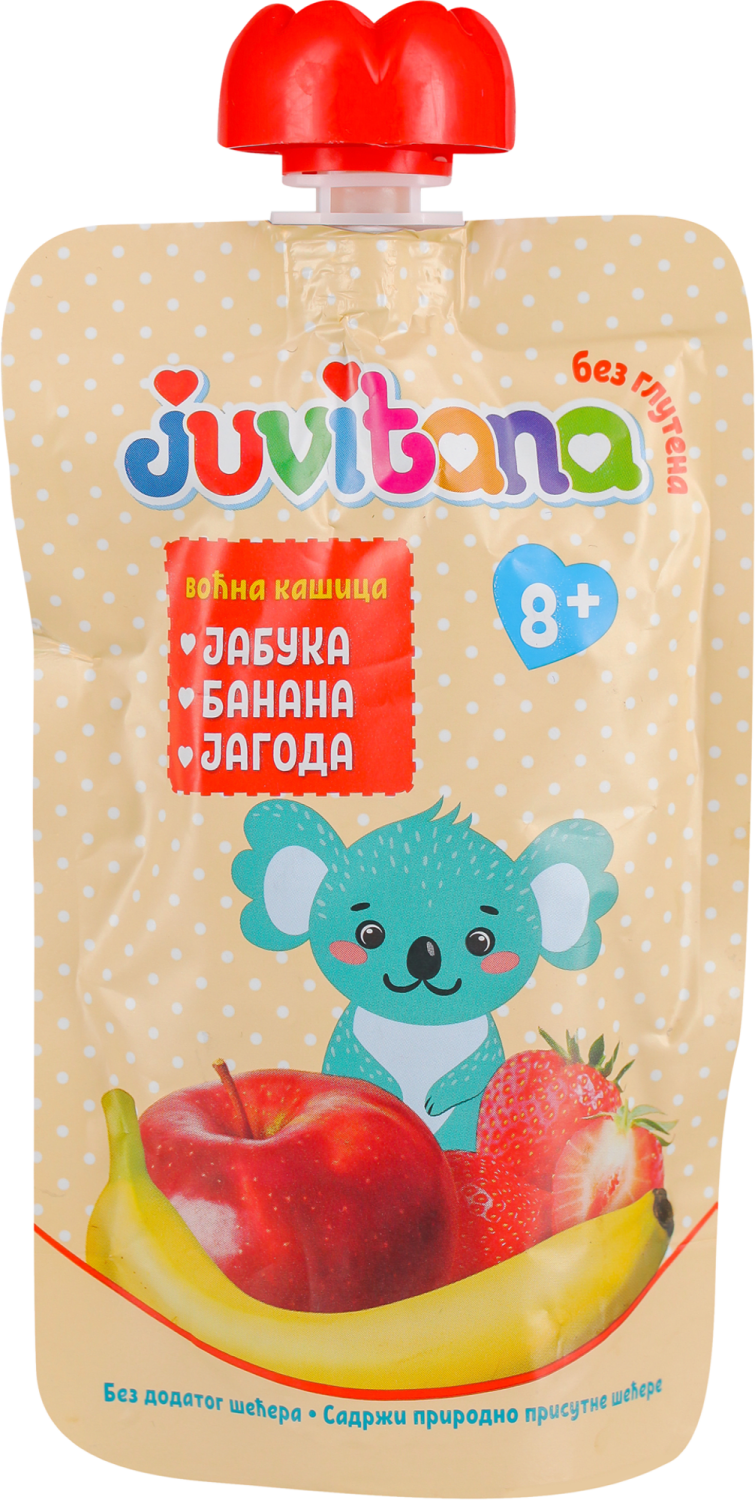 Jab.banana i jagoda Juvitana 100g pouch-slika