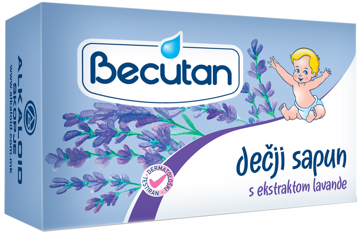 SAPUN SA LAVANDOM 90G BECUTAN-slika