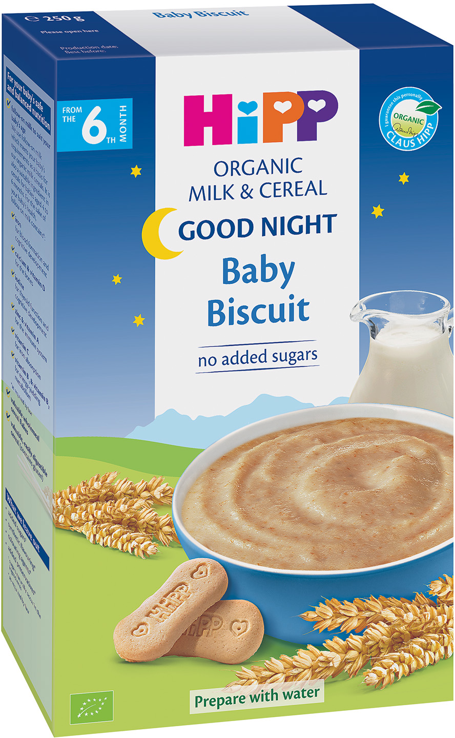HIPP INSTANT ML.KAS.ZA LAKU NOC KEKS 250-slika