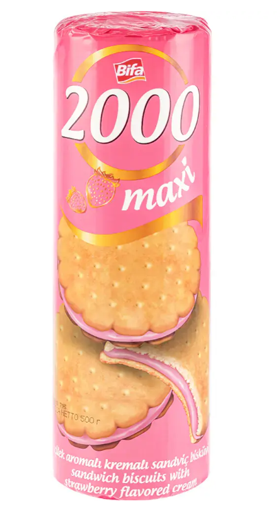 BIFFA SENDWICH KEKS JAGODA 500G-slika
