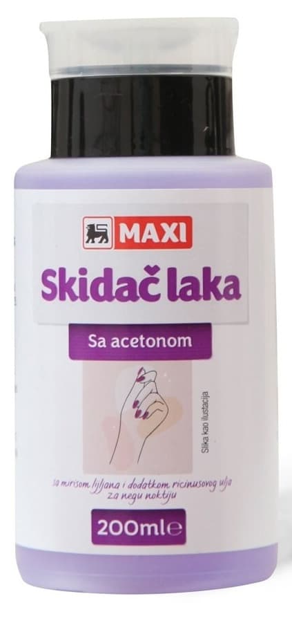 MAXI skidač laka sa acetonom 200ml-slika