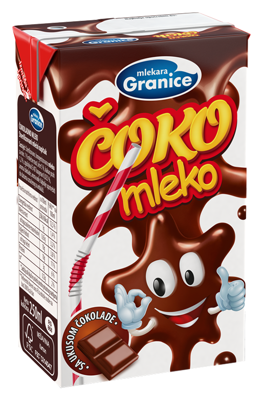 Cokoladno mleko 250 ml Granice-slika