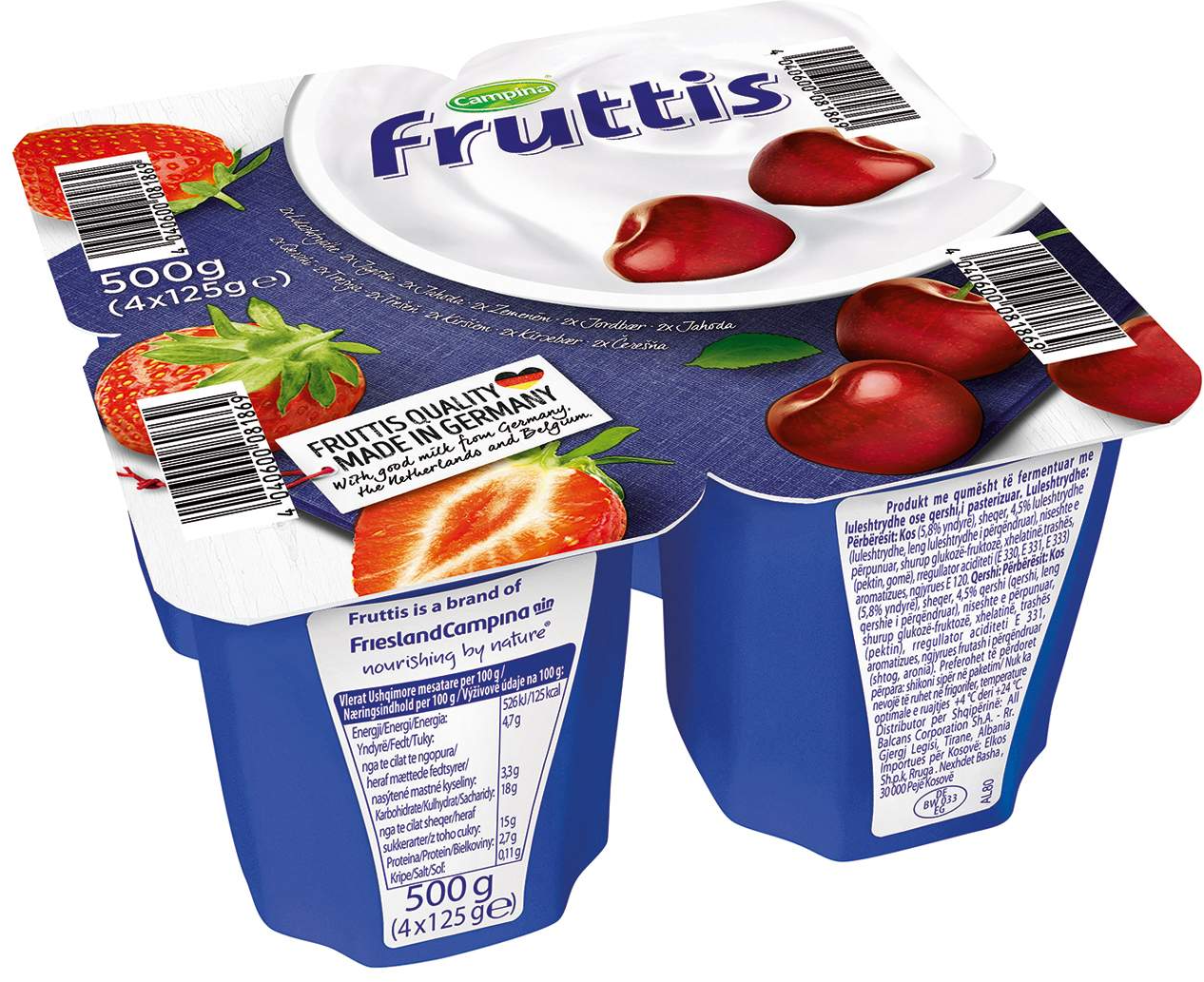 JOGURT VOĆ JAG TR 4,5% 125G CAMPINA-slika