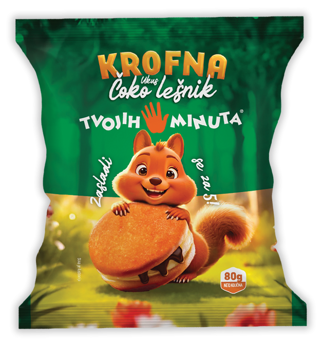 KROFNA ČOKO LEŠNIK PAK 80G T5M-slika