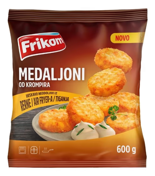 MEDALJONI OD KROMPIRA 600G FRIKOM-slika