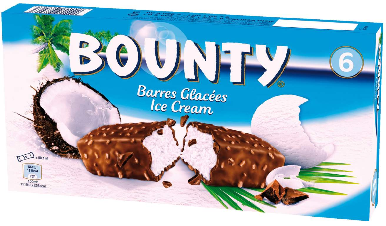 Sladoled Bounty multipack 235g (6x39,1g)-slika
