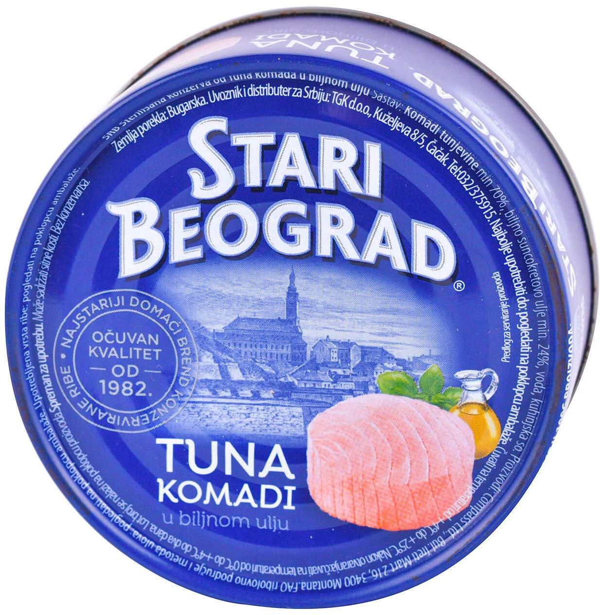 TUNA KOMADI U BILJ ULJU 160G ST BEO-slika