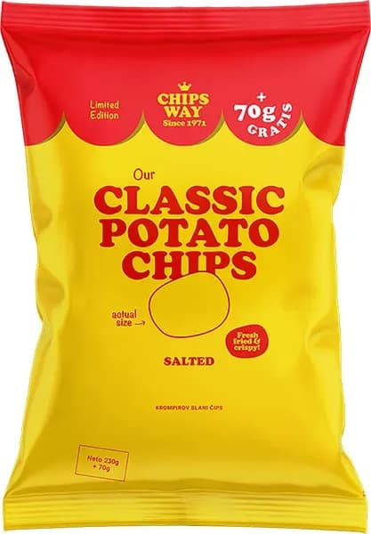 ČIPS CHIPS WAY OUR CLASSIC 230G+70G-slika