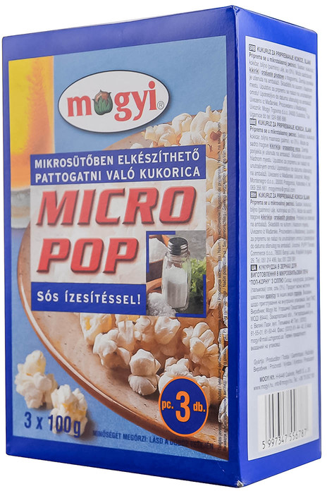 KOKICE MICRO POP SLANE 3X100G MOGYI-slika