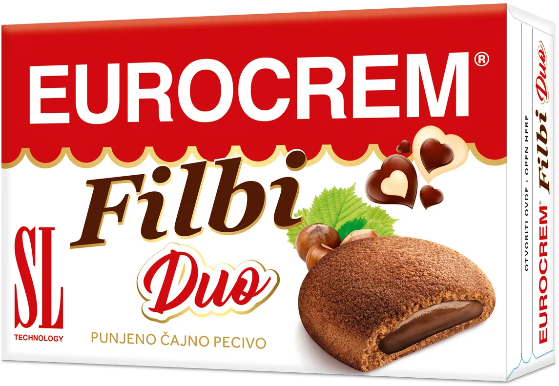 Biskvit Filbi duo Eurocrem 250g-slika