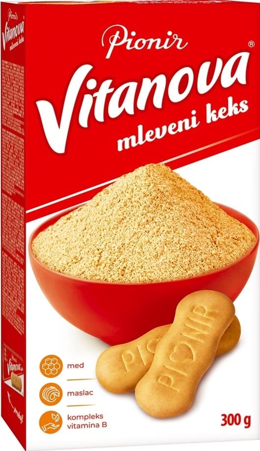 KEKS VITANOVA MLEVENI 300G PIONIR-slika