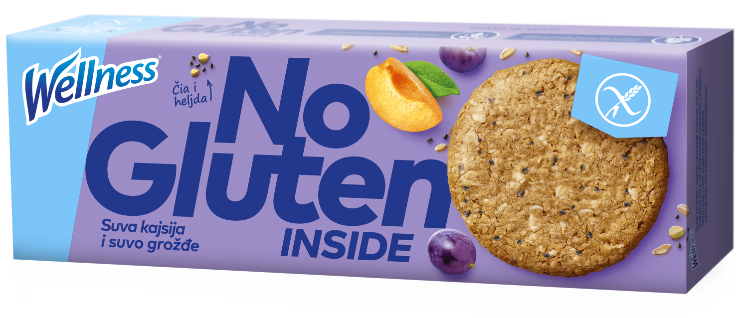 KEKS NO GLUTEN INSIDE 140G WELLNESS-slika