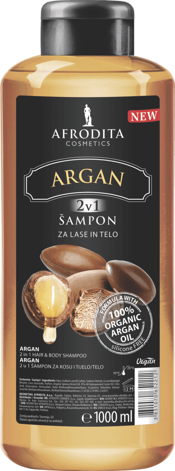 ŠAMPON KOSA TELO ARGAN 1L AFRODITA-slika
