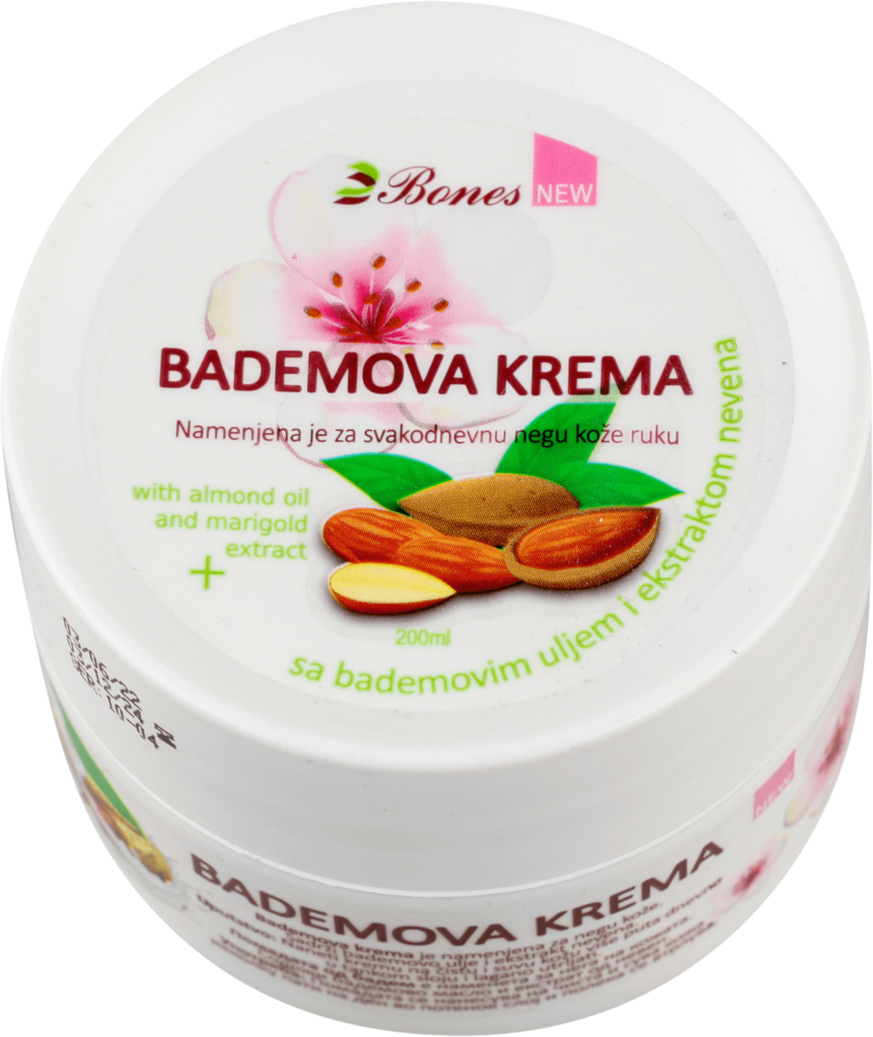 KREMA ZA RUKE BADEM 200ML BONES-slika