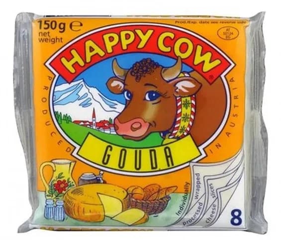 SIR GAUDA SLAJS HAPPY COW 150G WOERLE-slika