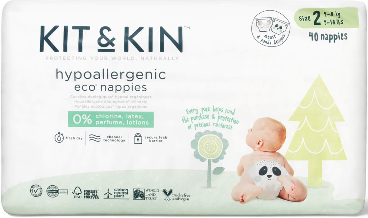 KIT&KIN pelene veličina 2 4-8kg 40kom-slika