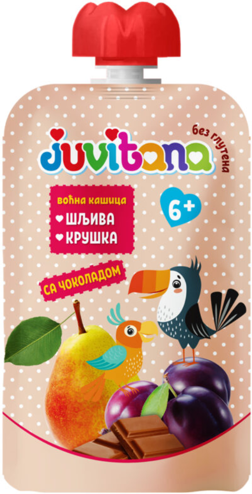 Sljiva i kruska cok.Juvitana 100g pouch-slika