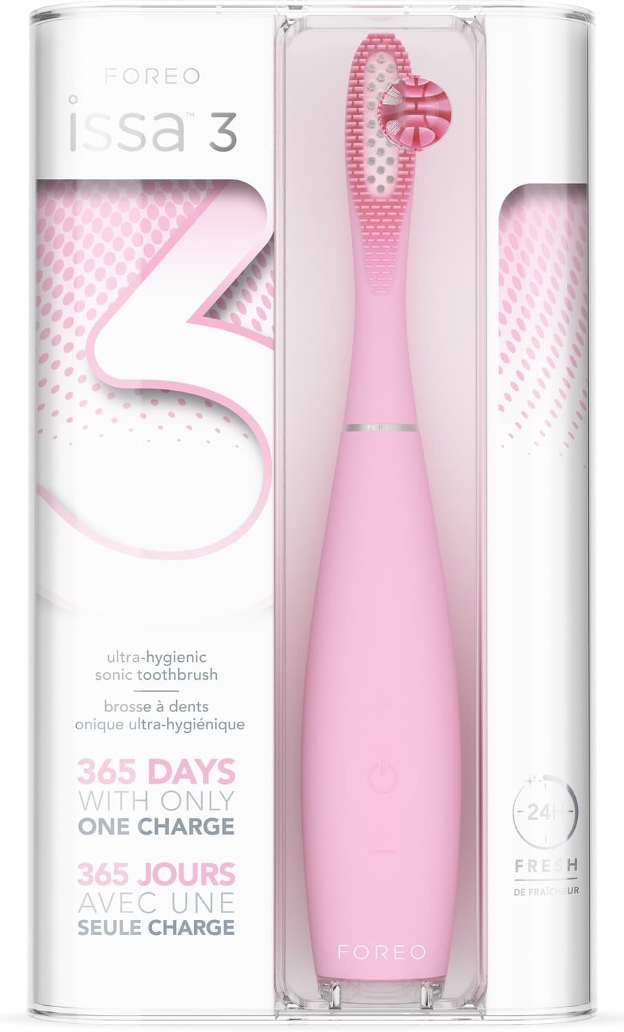FOREO Issa 3 električna sonična četkica za zube pearl pink-slika