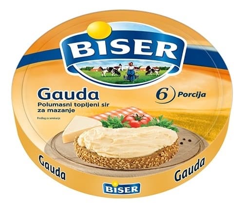 SIR TOPLJENI GAUDA 140G BISER-slika