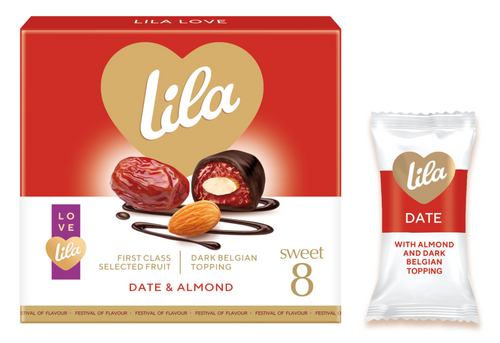 Praline LILA suva urma sa bademom u kakao prelivu 200g-slika