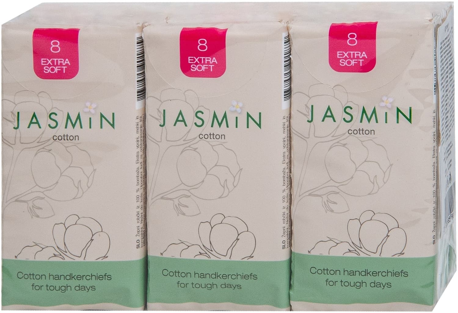 Pamučne maramice JASMIN cotton A6 6kom-slika