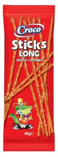 Štapići CROCO slani dugi susam 80g-slika