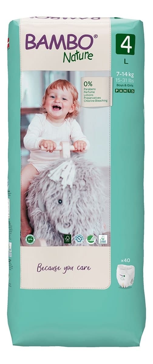 BAMBO PELENE GACICE NATURE 4, 7-14KG, 40KOM-slika