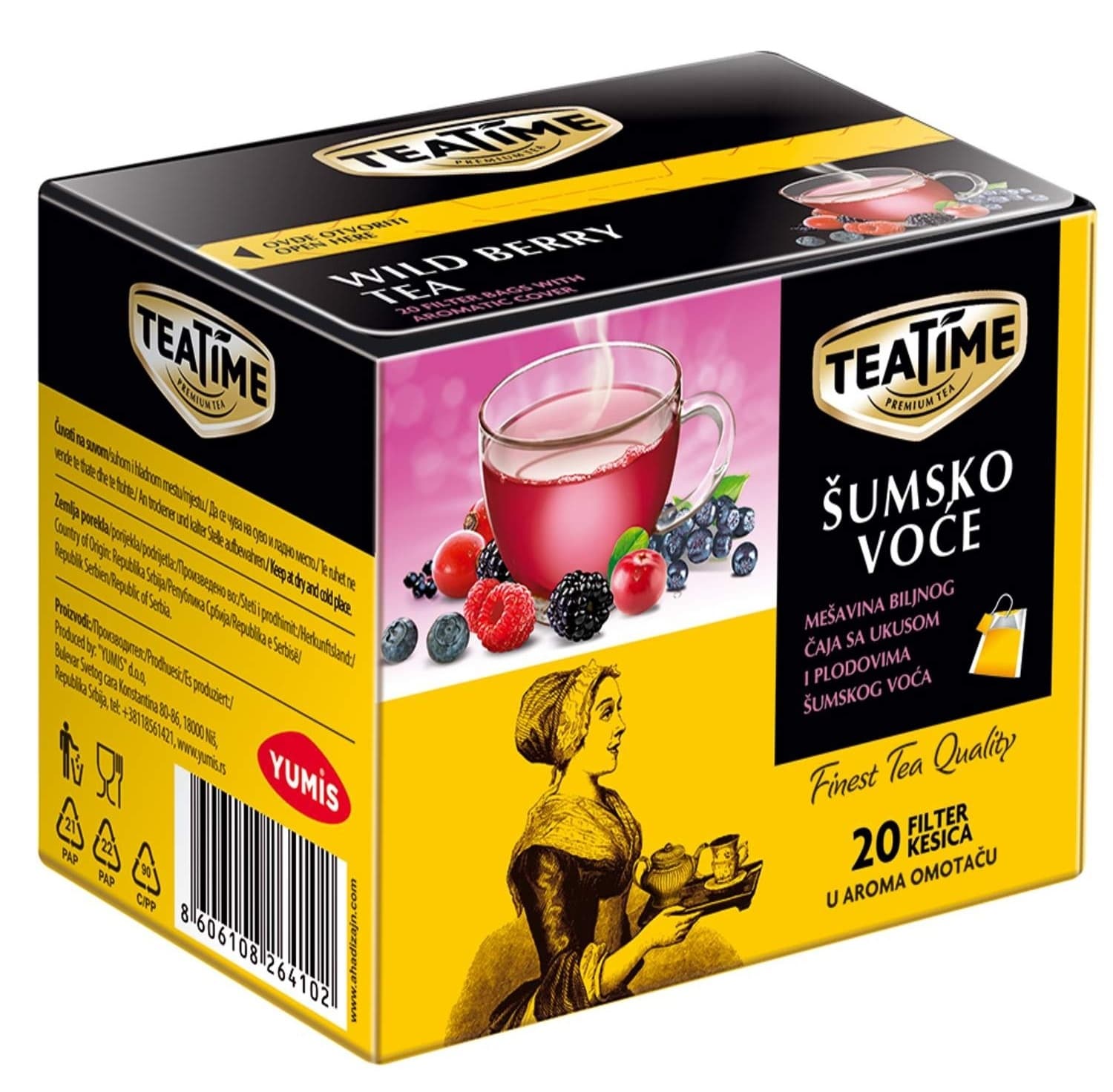 TEA TIME šumsko voće 40g-slika