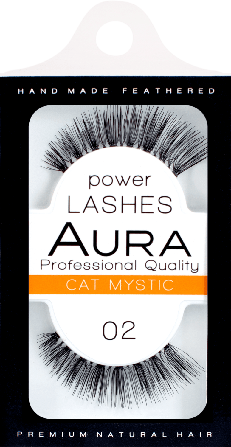 AURA Power lashes veštačke trepavice 02 cat mystic 1kom-slika