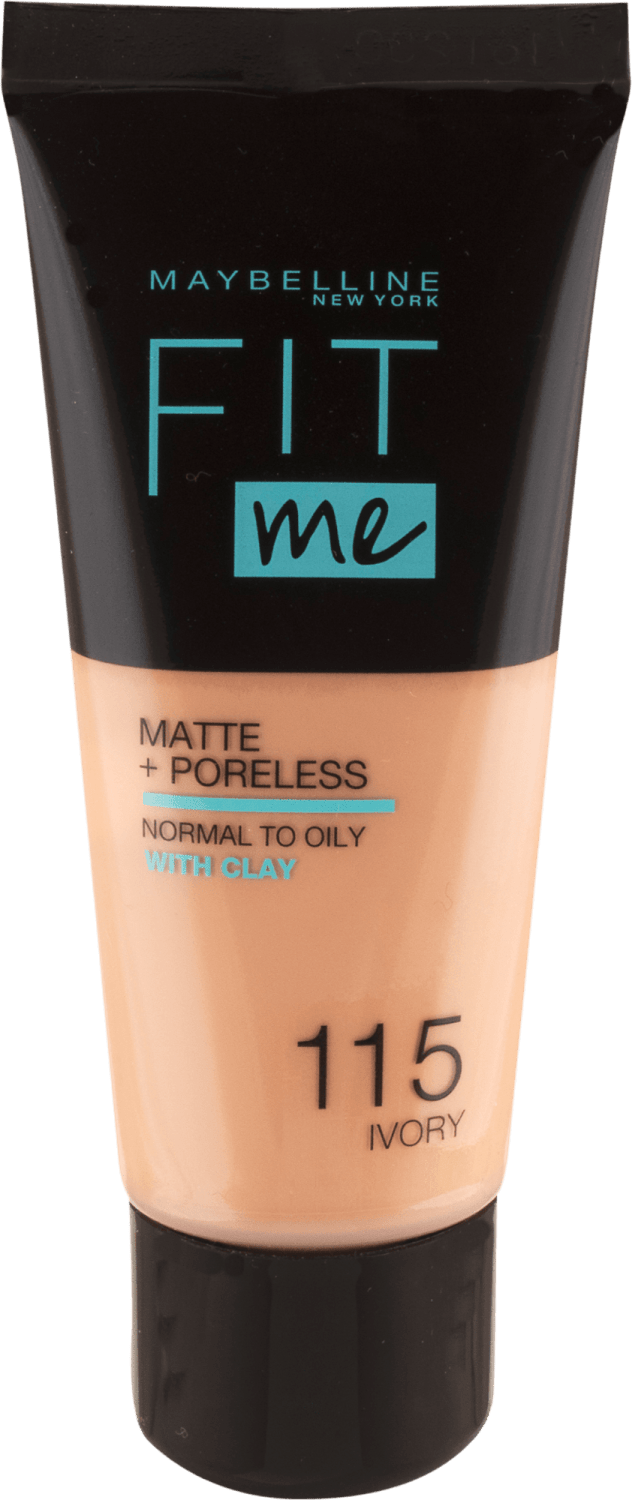 MAYBELLINE Fit me matte tečni puder 115 ivory 30ml-slika