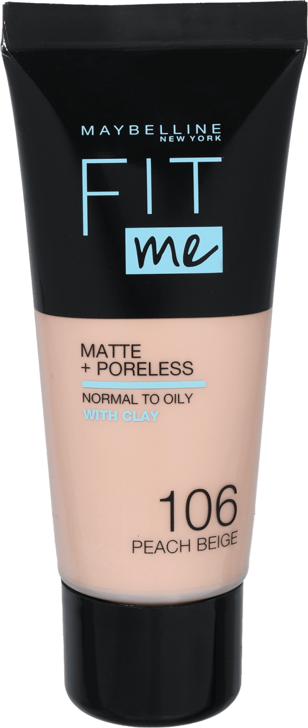 MAYBELLINE Fit me matte tečni puder 106 peach beige 30ml-slika