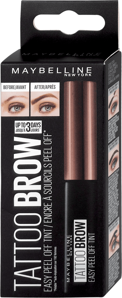MAYBELLINE Tatto brow peel-off gel za obrve 03 dark-slika