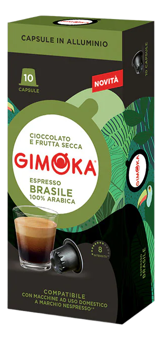 Kapsule GIMOKA Brasile in alluminio 10kom-slika