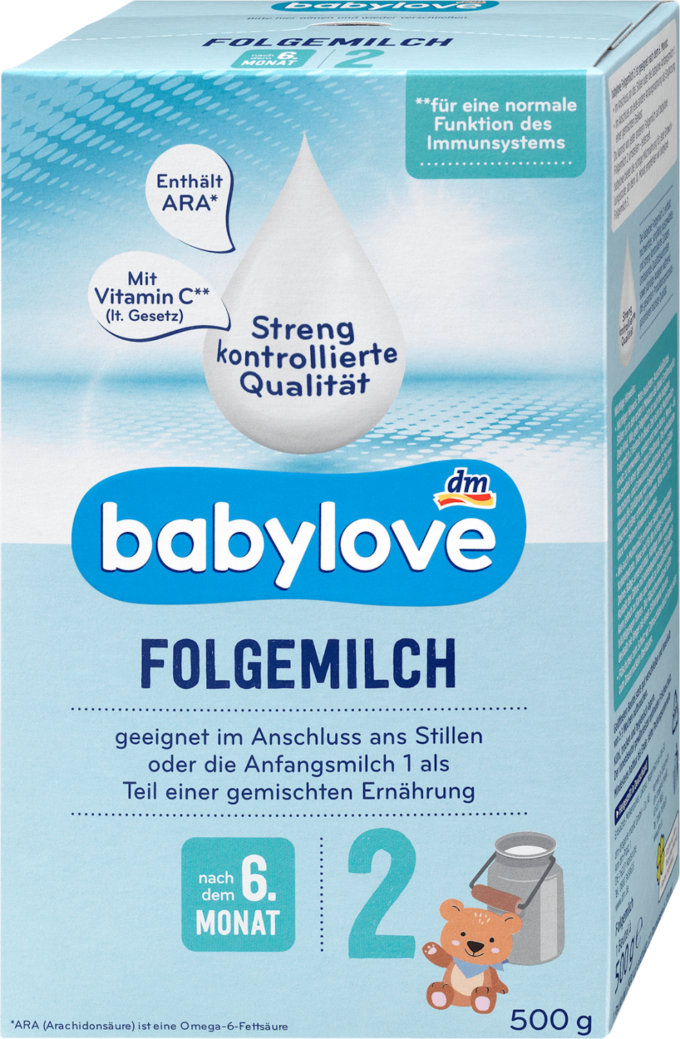 Zamensko mleko BABYLOVE 2 prelazna formula 500g-slika