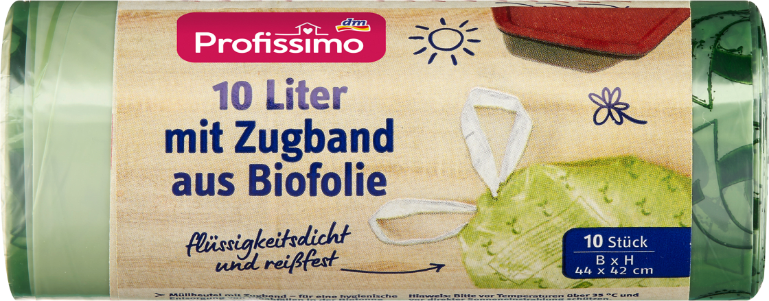 PROFISSIMO biorazgradive kese za smeće sa vezicama 10l 10kom-slika