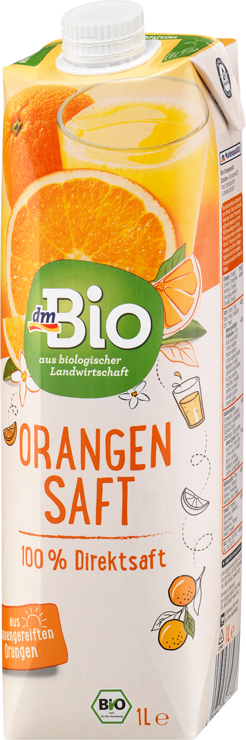 Voćni sok DM BIO pomorandža 100% 1l-slika