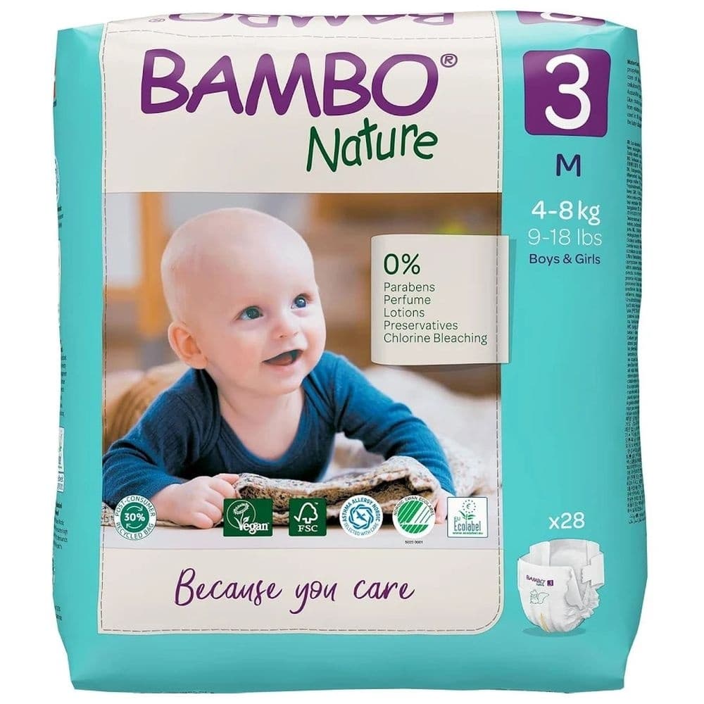 BAMBO PELENE NATURE ECO-FRIENDLY 3, 4-8KG, 28KOM-slika
