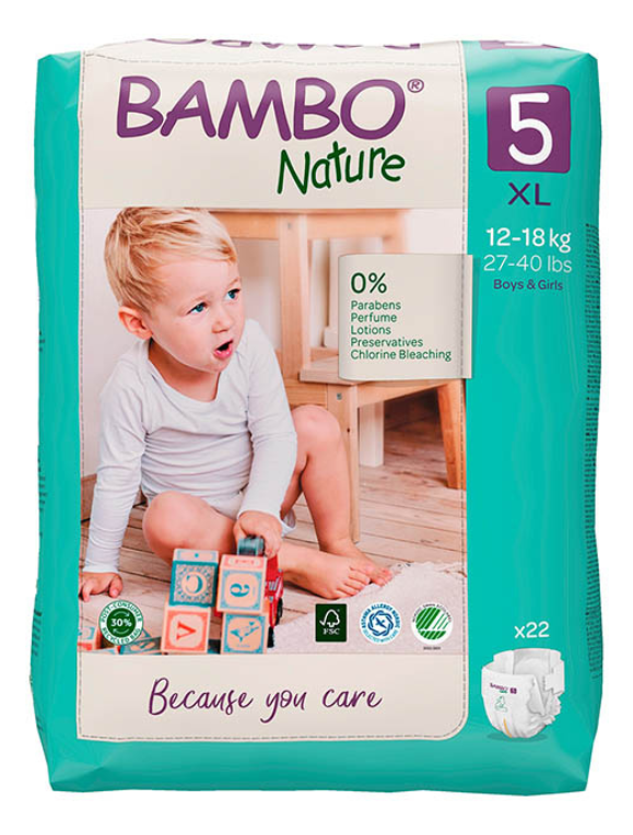 BAMBO pelene Nature Eco 5 22kom-slika