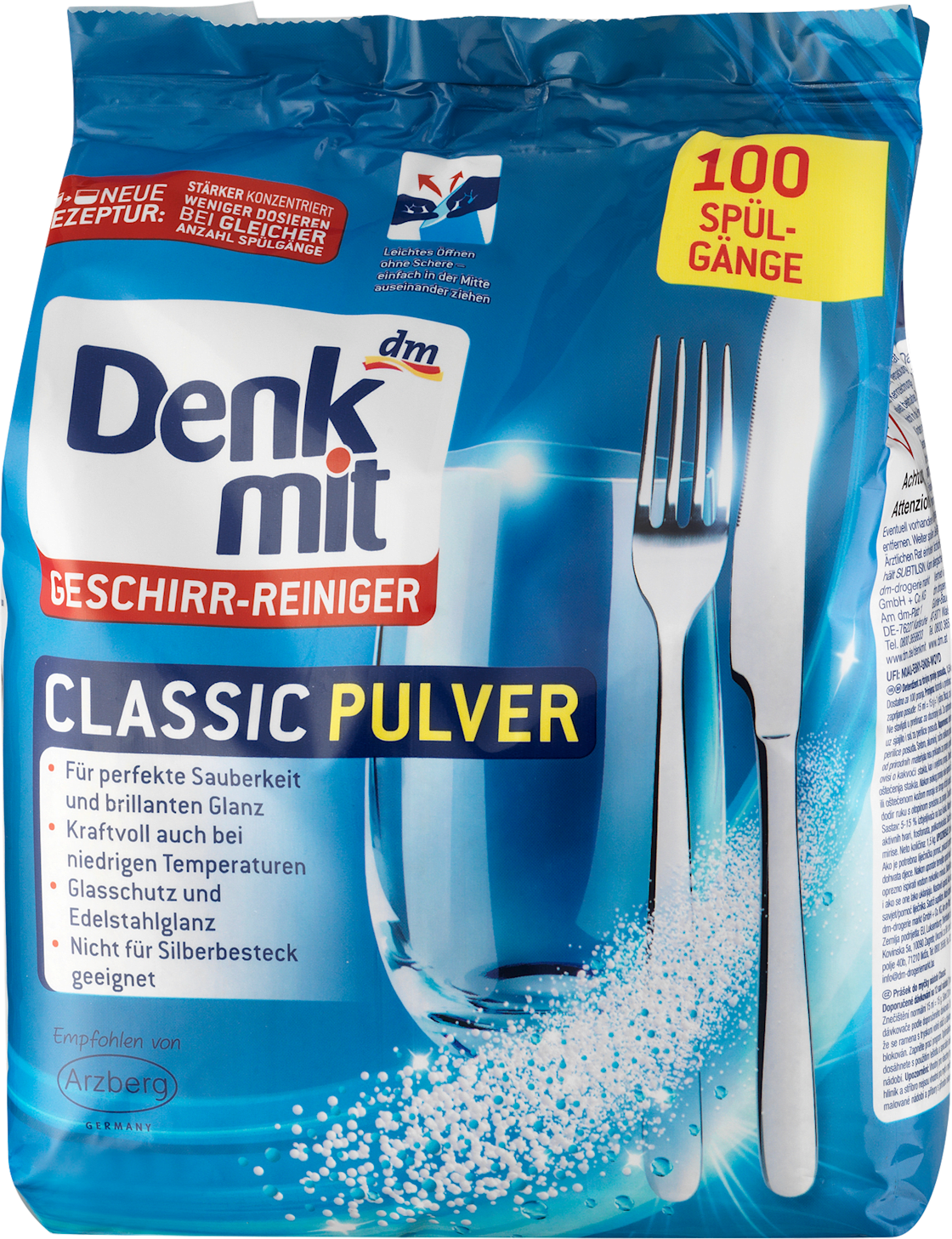 Deterdžent DENKMIT Classic za mašinsko pranje sudova 1,5kg-slika